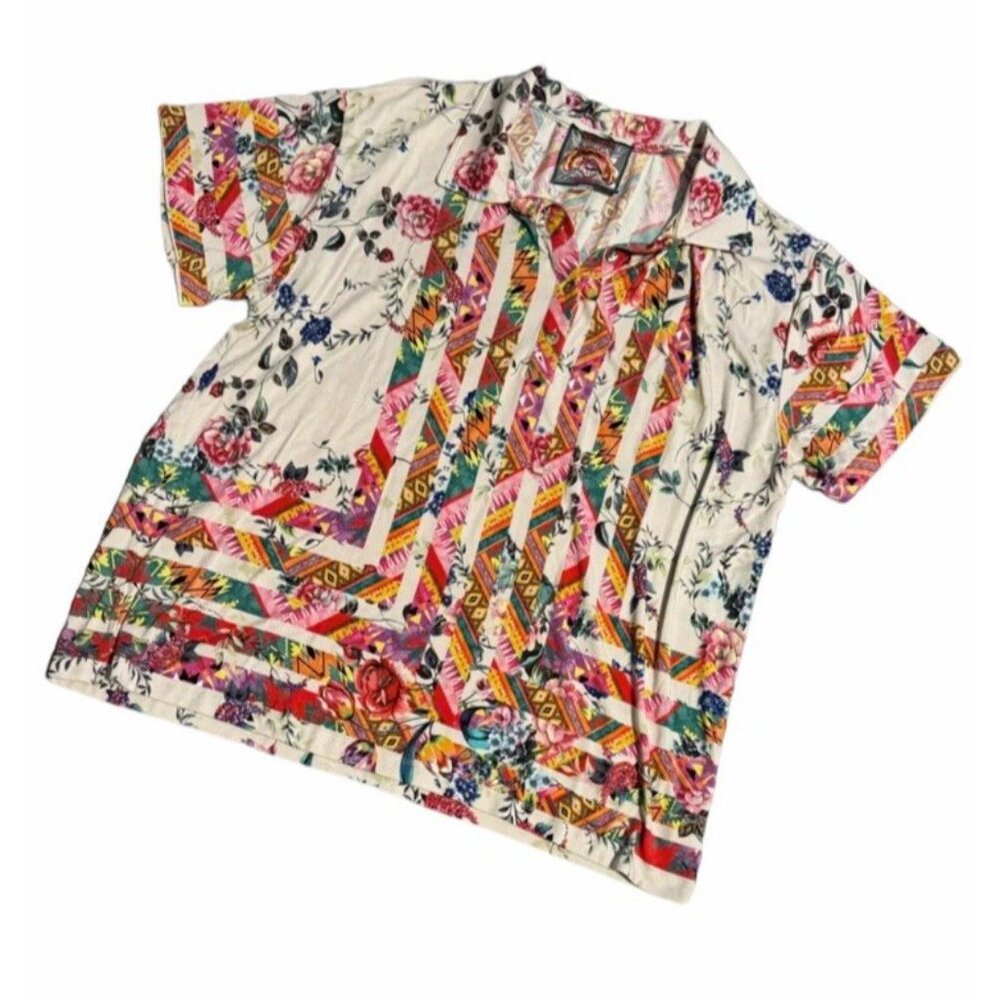 Johnny Was Azzy Flower Polo Shirt, Size Small NEW WITH TAGS! - Picture 8 of 8